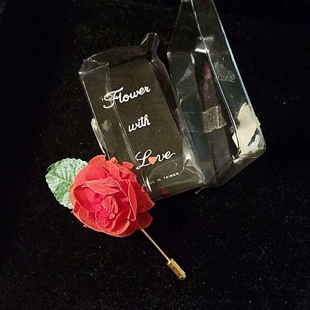 Vintage Rose Stick Pin 3.5"